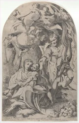 Die Rast auf der Flucht nach Ägypten, 1600-23