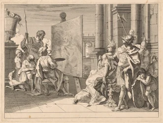 Alexander der Große und Campaspe im Atelier des Apelles