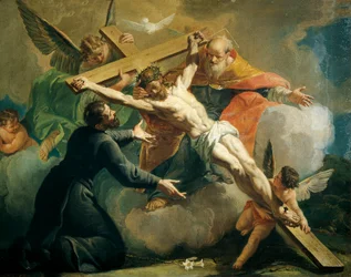 Kreuzigung mit Gott dem Vater und dem heiligen Ignatius von Loyola