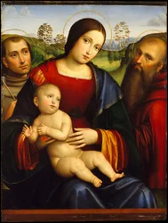 Madonna mit Kind und den Heiligen Franziskus und Hieronymus