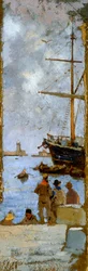 Ansicht des Hafens von Livorno