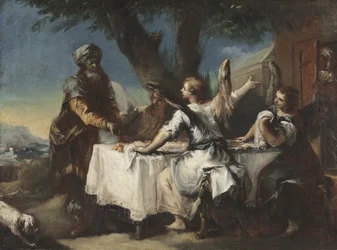 Abraham empfängt die drei Engel