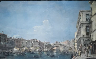 Canal Grande an der Rialto-Brücke, um 1780-90