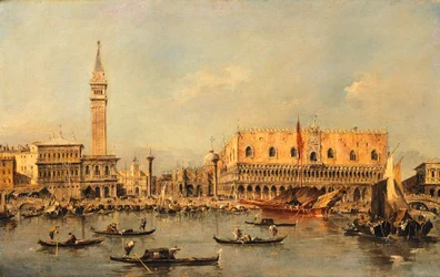 Dogenpalast in Venedig, von Francesco Guardi (1712-1793)