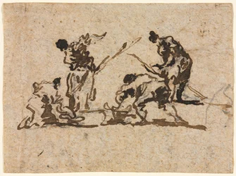 Bauern und Fischer bei der Arbeit, 18. Jahrhundert