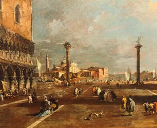 Piazza San Marco in Richtung San Giorgio Maggiore, von Francesco Guardi (1712-1793)