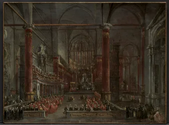 Pontifikalzeremonie in SS. Giovanni e Paolo, Venedig, 1782, ca. 1783