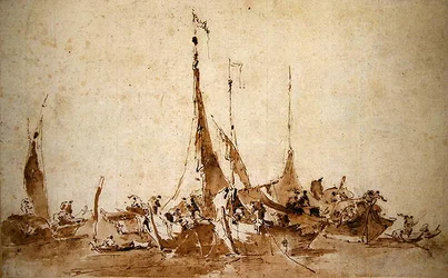 Studien von Fischerbooten