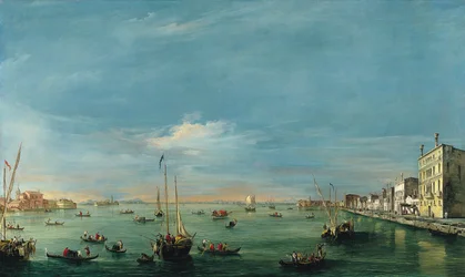 Blick auf den Giudecca-Kanal und die Zattere