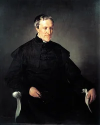 Porträt von Antonio Rosmini Serbati, von Francesco Hayez (1791-1882), Öl auf Leinwand