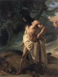 Samson erschlägt den Löwen