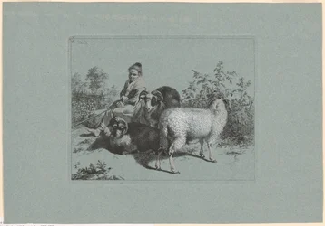 Platte 4, aus dem Set von 12 Pastoralszenen