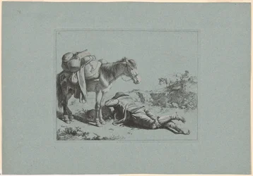 Platte 8, aus dem Satz von 12 Pastoralszenen