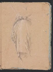 Verona Skizzenbuch: Draperiestudie mit Ellbogen Seite 5