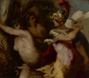 Rinaldos Eroberung des verzauberten Waldes, ca. 1650-1655