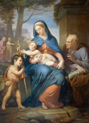 Heilige Familie, vor 1836, von Francesco Nenci (1781-1850), Öl auf Leinwand, 200x147 cm