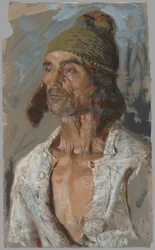 Ein Schäfer (Studie für „Il Voto“) (recto); Frau mit Baby (Studie für „Il Voto“) (verso)