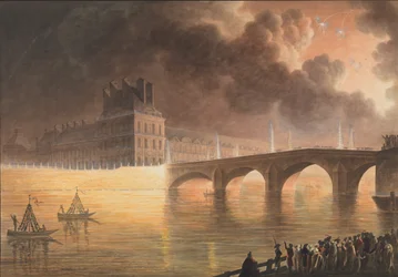Fest für den allgemeinen Frieden in Paris am 18. Brumaire. Pont Royal, 1801-2