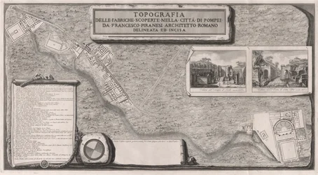 Topographie der in der Stadt Pompeji entdeckten Fabriken