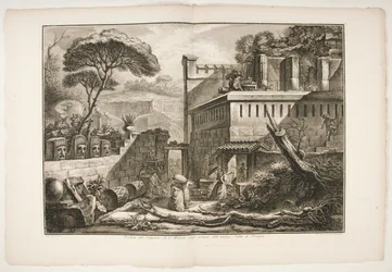 Veduta des Grabmals von Marnia