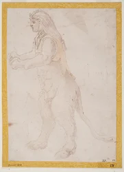 Stehende Sphinx
