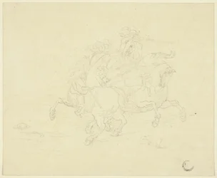 Scharmützel zwischen zwei Kavalleristen