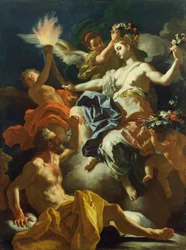 Aurora nimmt Abschied von Tithonus