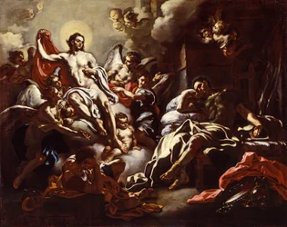 Christus erscheint im Traum dem heiligen Martin, ca. 1733
