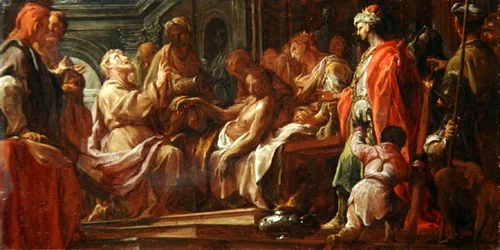 Studie für St. Matthäus, der den Sohn des Königs von Äthiopien wiederbelebt