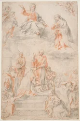 Der heilige Ansano tauft die Sieneser, ca. 1593