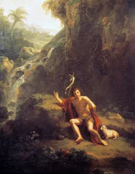 Landschaft mit Johannes dem Täufer