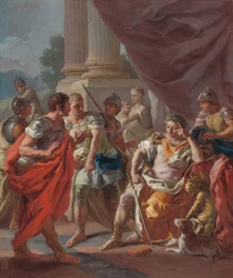 Alexander verurteilt falsches Lob, 1760er Jahre