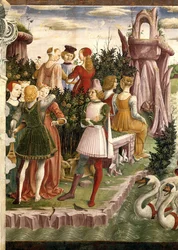 Allegorie des Aprils: Triumph der Venus, 1468-1470