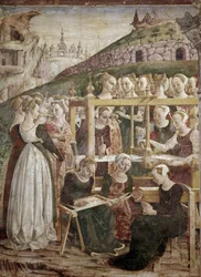Allegorie des Monats März, (Detail)
