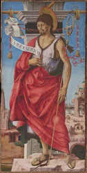 Polittico Griffoni: Johannes der Täufer, ca. 1472-1473