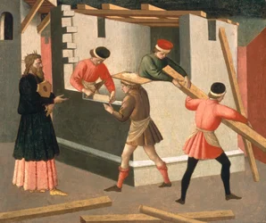 Der Bau des Tempels von Jerusalem, ca. 1445
