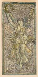 Entwurf für Mosaik- oder Glasfenster zu Ehren eines Malers („Palmam Qui Meruit Ferat“)