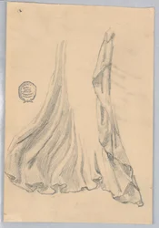 Studie von Draperien