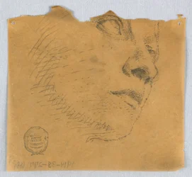 Teilskizze eines Gesichts