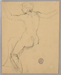 Studie einer nackten Figur