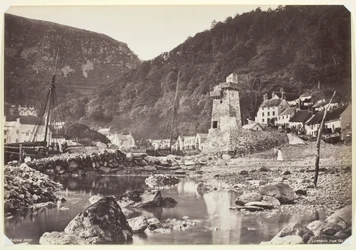 Lynmouth vom Meer aus