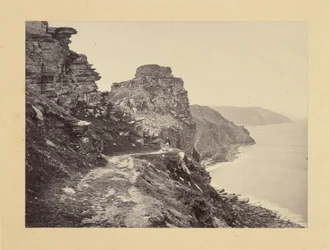 Lynton, Castle Rock, vom North Walk aus gesehen