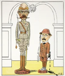 K, k, Illustration aus dem Struwwelpeter-Alphabet, Vers von Harold Begbie (1871–1929)