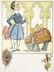 Ode von V, Illustration aus dem Struwwelpeter Alphabet, Vers von Harold Begbie