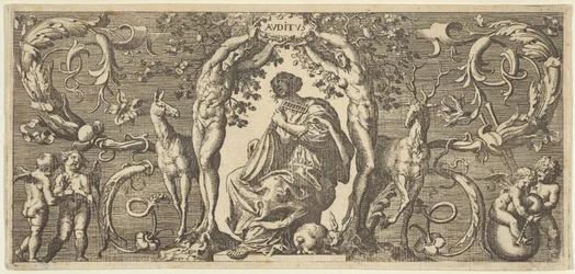 Hören Auditus, aus Quinque Sensuum Five Senses
