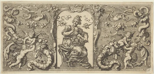 Geschmack Gustus, aus Quinque Sensuum Fünf Sinne, ca. 1655
