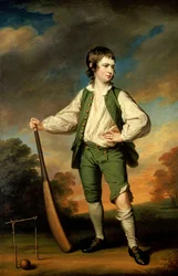 Der junge Cricketspieler - Porträt von Lewis Cage