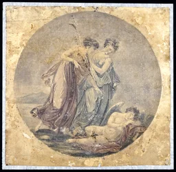 Graces weckt Amor, nach einem Gemälde von Benjamin West, 1778-81
