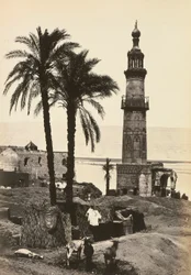 "Ägypten und Palästina": Blick auf Girgeh, Oberägypten