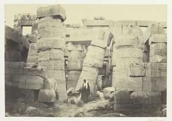 Säulen in der großen Halle, Karnak